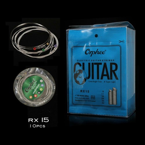Confezione da 5/10 corde per chitarra elettrica Orphee RX-15/17/19 extra/super light medium # - Foto 2 di 13