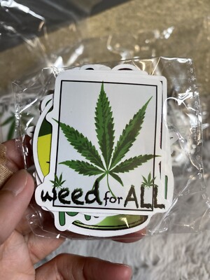 Unbranded Weed Stickers Pack Of 50 Weed Cannabis Marijuana Plant ...
