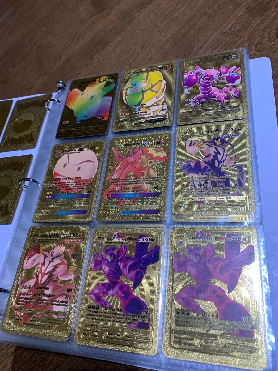 Pokmon TCG gold foil Fan Art cards Pokmon TCG gold foil Fan Art cards