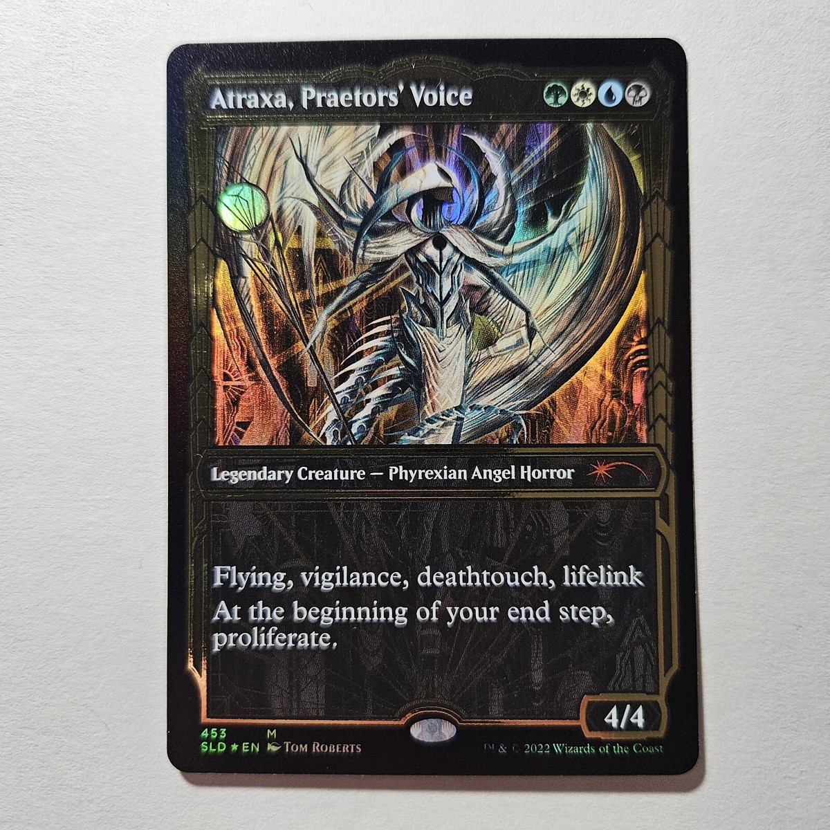 1x NM Gilded Foil Atraxa, Praetors' Voice Secret Lair SLD MTG