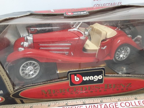 Burago 1936 Mercedes-Benz 500 K Special Roadster 1:20 Scale Diecast Car 3020 - Picture 7 of 14