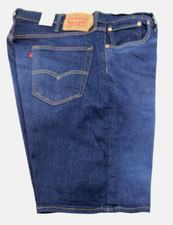 NWT LEVI'S 501 Size 40 X 9" Medium Blue Stretch Hemmed Jean Shorts MSRP 50