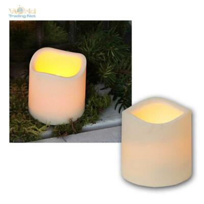 LED Kerze 7,5cm mit Timer für Außen, Outdoor-Kerzen flammenlos, elktrisch candle