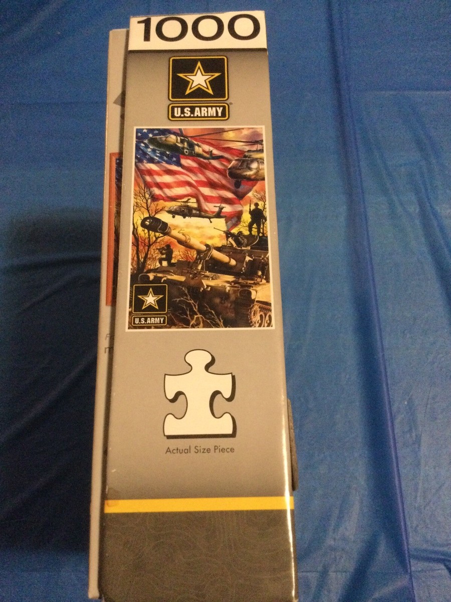 U.S. Army 1000 Piece Jigsaw Puzzle Army Firepower COMPLETE