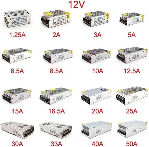 Fuente de alimentación conmutada DC 1-60A 5V / 12V / 24V LED transformador fuente de alimentación 12V adaptador de corriente Driver - Imagen 12 de 65