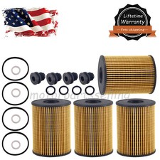 4Pcs Engine Oil Filters Fits For 2020-2024 Hyundai Kia Santa Fe 2.5L 26350-2S000