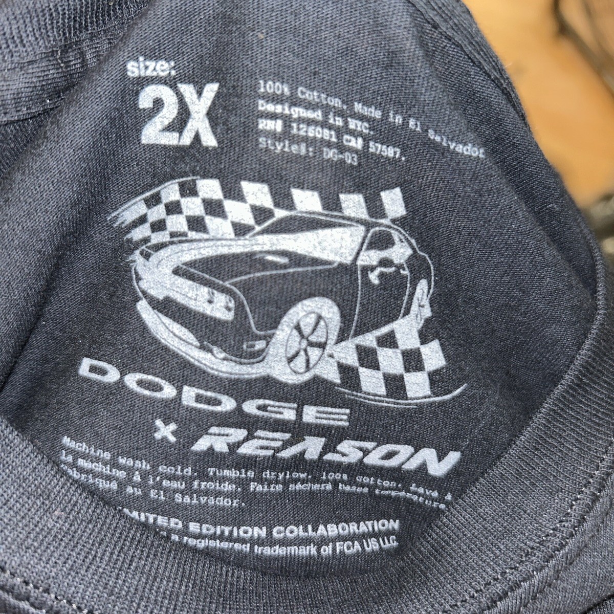 Dodge X Reason Hellcat SRT Limited Edition Collaboration T-Shirt