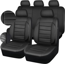 Fundas de Asiento de Cuero CAR PASS, Juego Completo 5 Plazas, Resistente al Agua