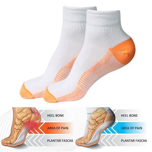 1~5pair Men Women Compression Socks Plantar Fasciitis Arch Ankle Support Running - Picture 25 of 30