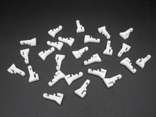 AURORA TJET GUARD RAIL POSTS  25 PC WHITE  NEW REPRO  USE W/ORG GUARD RAILS