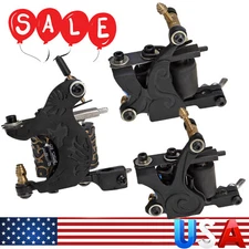 3pcs Coil Tattoo Machine For Beginners Liner Shader Lightweight 10 Wraps Kit-1