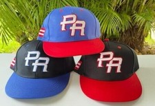 PUERTO RICO PR FLAG 3D EMBROIDERED ADULT HAT CAP one size SOUVENIRS 3 COLORS ZY