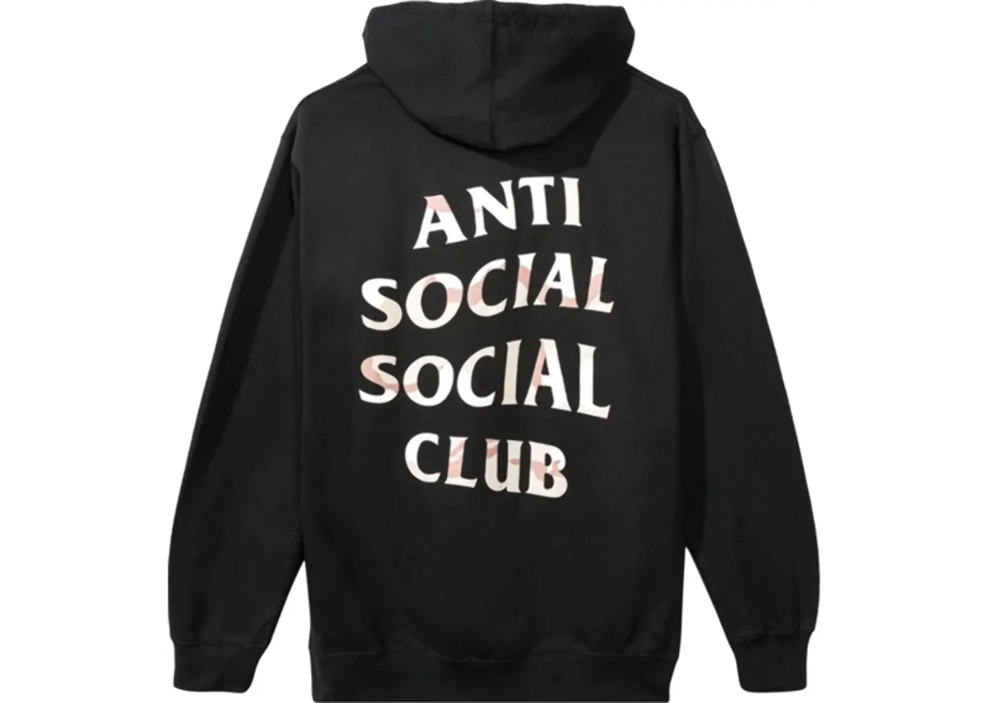 A BATHING APE (BAPE) Felpa con cappuccio mimetica Anti Social Social Club Desert nera
