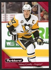 2017-18 Sidney Crosby Parkhurst Hockey Red Parallel Pittsburgh Penguins #180