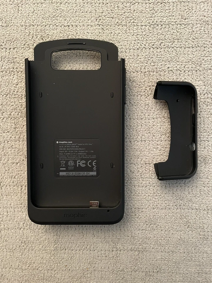 Used GENUINE Mophie Juice Pack HTC ONE M7 Rechargeable Battery Case BLK cover H - Image 3 of 3