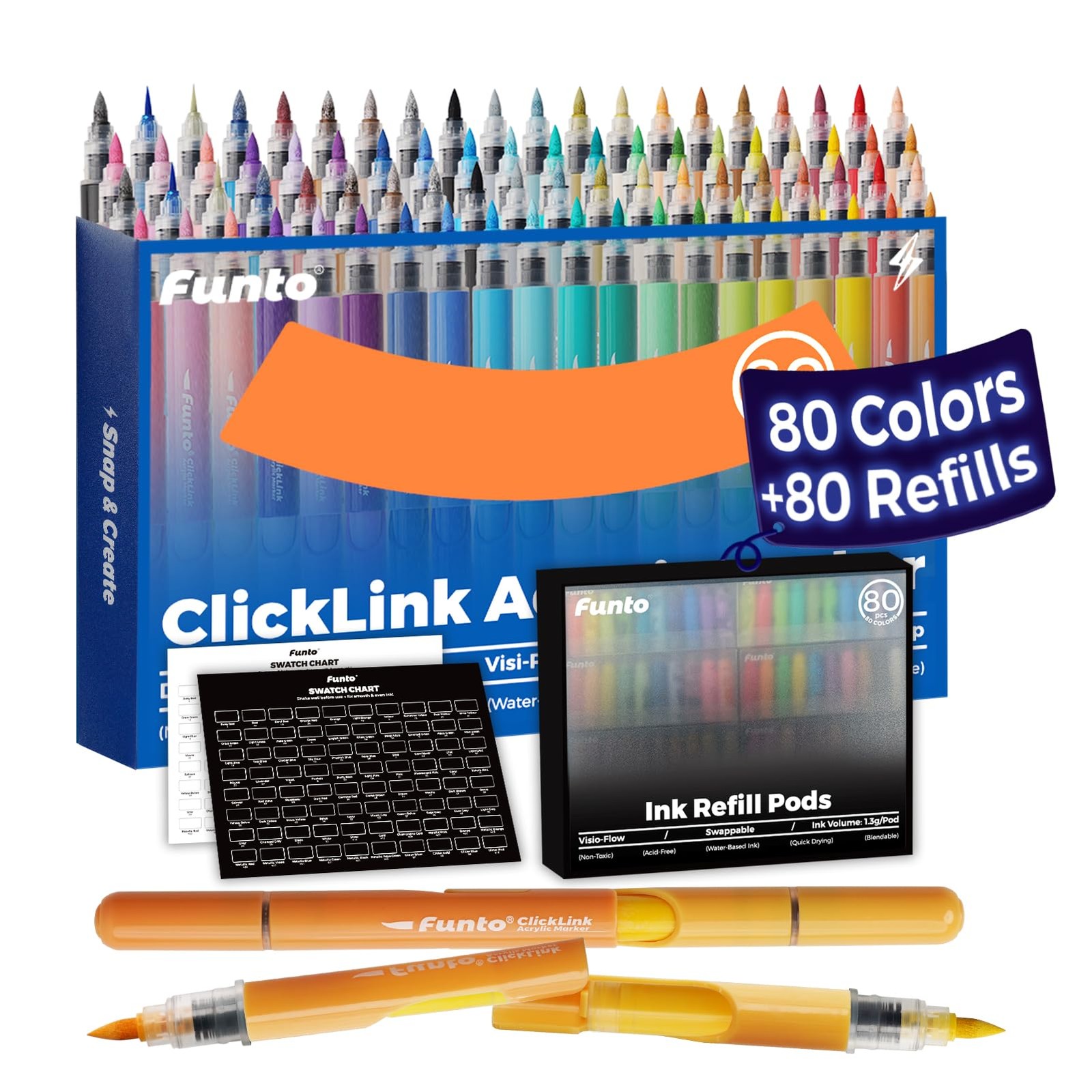 , 160-piece Ultimate Set 80 Markers + 80...