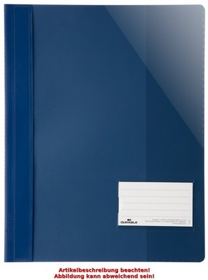 DURABLE Schnellhefter Überbreit, A4+, PVC, dunkelblau