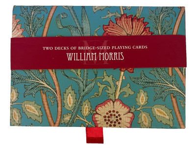 William Morris 2 sealed decks of bridge size playing cards--Art Museum (AK)