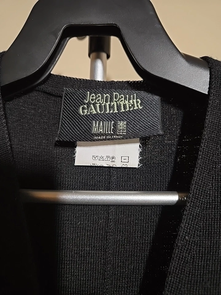Ventage & Rare Jean Paul Gaultier Women's Black Dress Size Small 100% Wool - Image 4 of 4