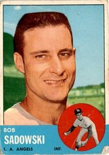1963 Topps #568 Bob Sadowski High Number G/VG Los Angeles Angels