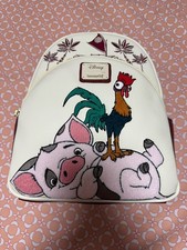 Mochila Loungefly Disney Moana Pua and Hei Hei Nueva con Etiquetas