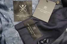 John Varvatos Bleecker Navy Formal Wool 2 Pc Tuxedo Jacket Pants Sz 36R NEW