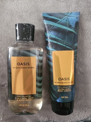 NEW Men's OASIS Body Cream + Wash Set Bath & Body Works