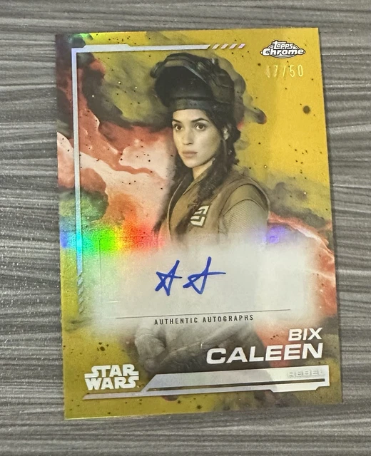 2024 Bowman Chrome Box Caleen Adria Arjona /50 Gold Auto