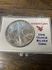 #1988 American Silver Eagle 1 oz .999 Fine Silver $1  w Display Case