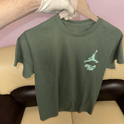 New Travis Scott Nike Air Jordan Cactus Jack Highest T Shirt Olive Green SIZE S