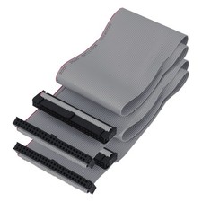 2Pack 2.54mm 50-Pin Female to Female IDE Extension Flat Ribbon Cable 50cm