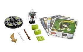 LEGO NINJAGO CHOPOV MINIFIG skeleton 2114 SPINNER GREEN sword card booster pack