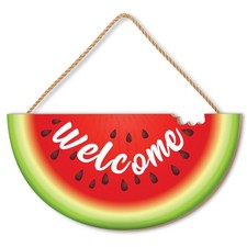 Summer Watermelon Door Sign Welcome 14 inches X 7 inches,