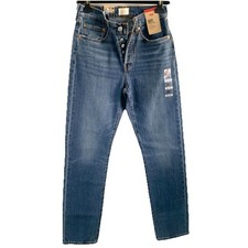 Levi's Women's 501 Original High-Rise Straight Leg Blue Jeans Size 26 denim