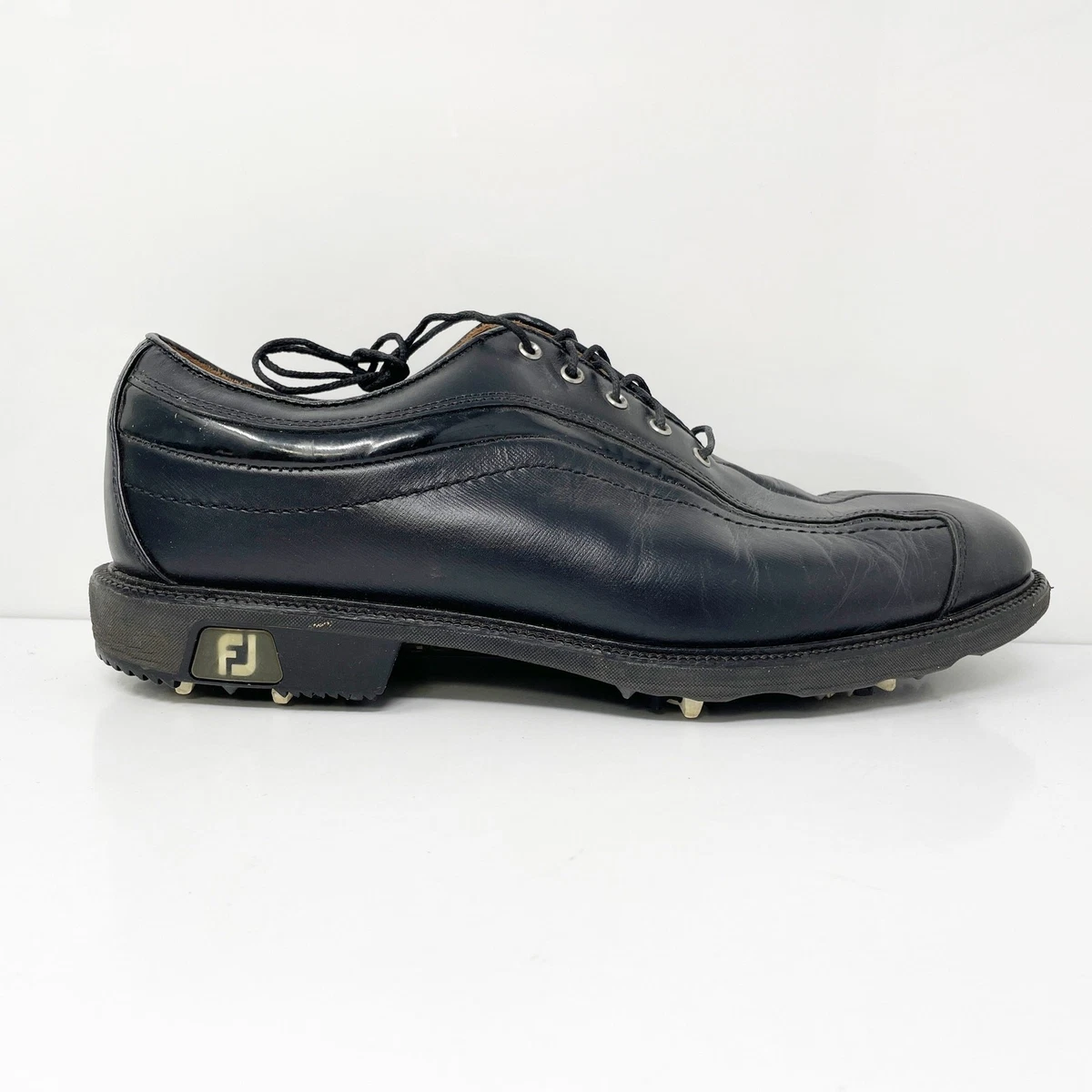 FootJoy Black Leather Men\'s Oxfords Golf Shoes. NWOB. FootJoy Black Golf Shoes for Men for sale | eBay main image 3
