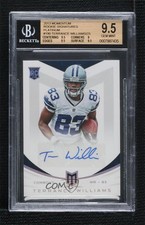 2013 Panini Momentum Rookie Signatures Platinum 10/25 Terrance Williams Auto 0s3