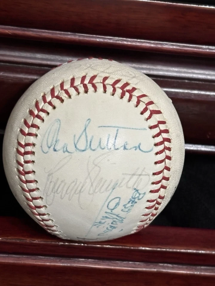 Béisbol Walter O'Malley Multi-Firmado Raro Certificado de Autenticidad PSA Propietario de los Dodgers Salón de la fama Jim Gilliam Foto 2 de 4