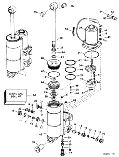 Johnson Evinrude 25-25-40-48-50 Seal O-Ring Power Trim Tilt 435567 433816 766446 - Picture 6 of 12