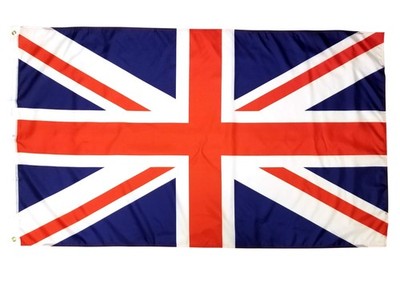 3x5 UK British Flag 100% Polyester Two Brass Grommets Outdoor