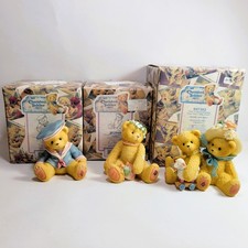 Cherished Teddies Lot of 3 Vintage Enesco Figurines with Original Boxes