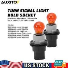 2* Turn Signal Light Flasher Bulb Socket For Chrysler Dodge Challenger Charger Y