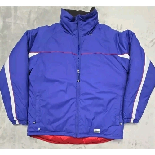 UNDERCOVER Cappotto giacca parka sci classico LL Bean blu e rosso uomo L zip OPF71 US INtime OTTIMEioni