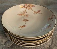 Fukagawa Arita Maple Leaf 905 Set of 6 Fruit Bowls 5 1/2" Excellent