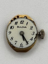 Vintage BULOVA 1000 11 Ladies Watch Movement Dial Hands Not Running Parts Only