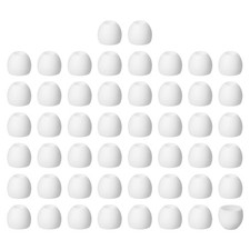 25Pair/50Pcs Silicone Earbud Tips Replacement IEM Earbud Covers, White S