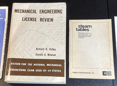 MECHANICAL ENGINEERING LICENSE REVIEW; National Exam 1974 w/STEAM TABLES BOOKLET