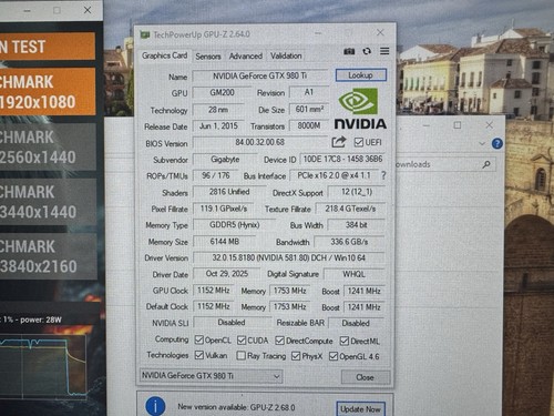 Gigabyte NVIDIA GeForce GTX 980 Ti 6GB GDDR5 Windforce Graphics Card - Picture 10 of 12