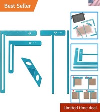Professional 5pc Bookbinding Toolkit with T-Ruler and Miter Guide for Crafting