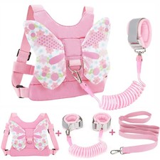 Accmor 3 in 1 Toddler Harness Leashes  Anti Lost Wrist Link, Kids Harness