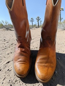 Vintage Square Toe Cowboy Boots | eBay